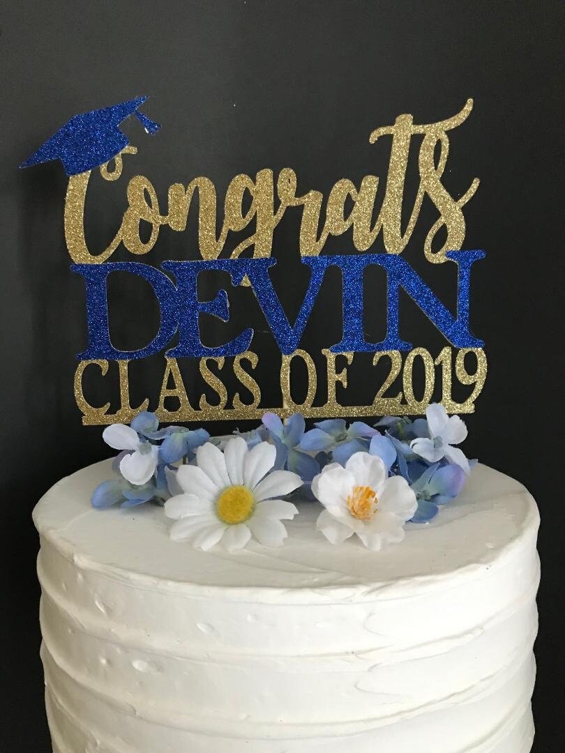 Graduation Cake Topper Any Name Personalized Graduation Cake - Etsy Canada