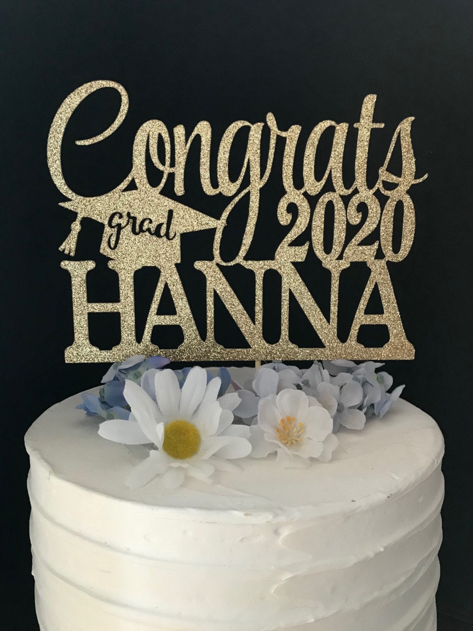 Graduation Cake Topper Personalized Graduation cake topper Etsy