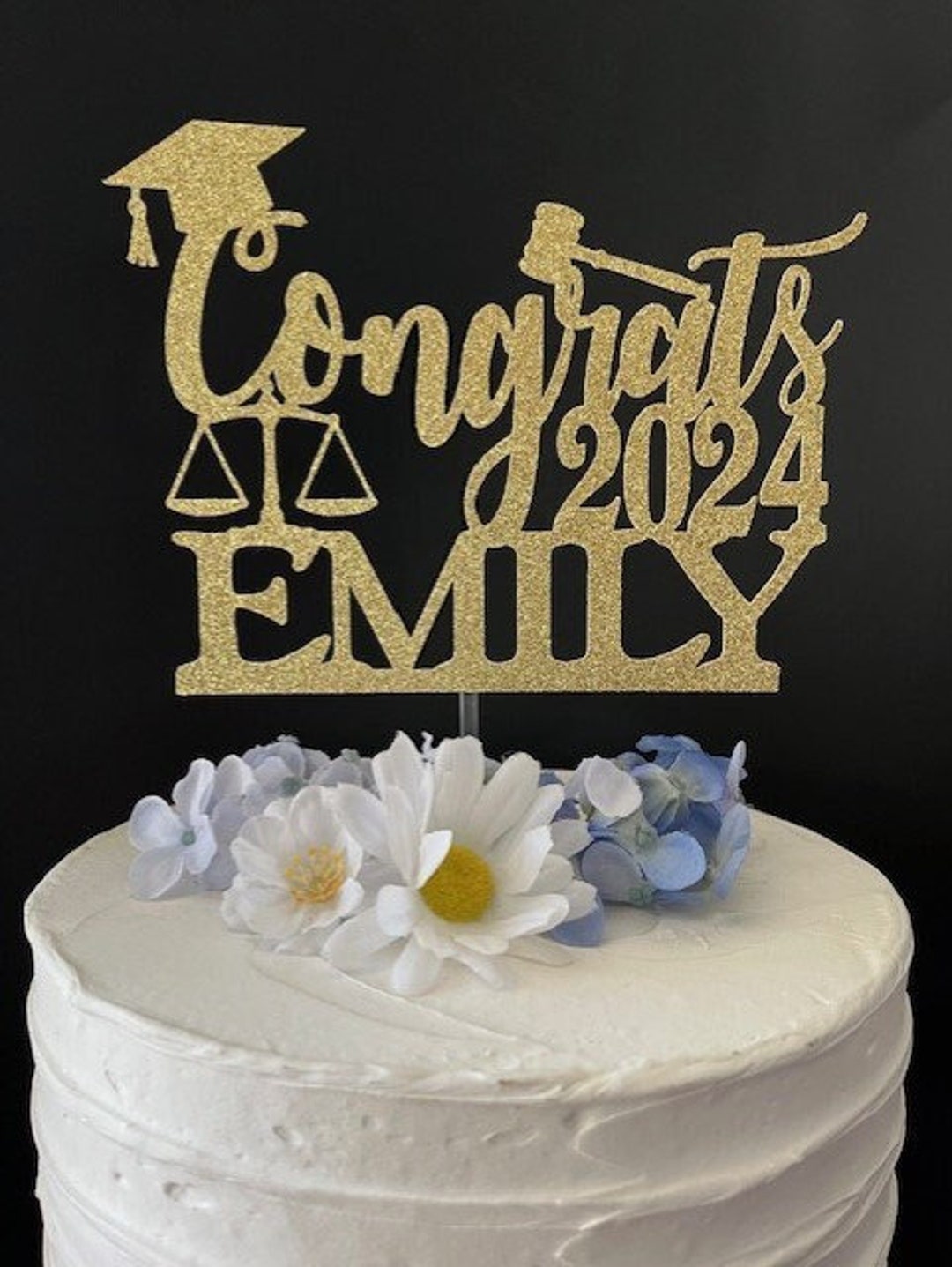 Law School Graduation Cake Topper, Personalized Graduation Cake Topper, Law School Graduation ...