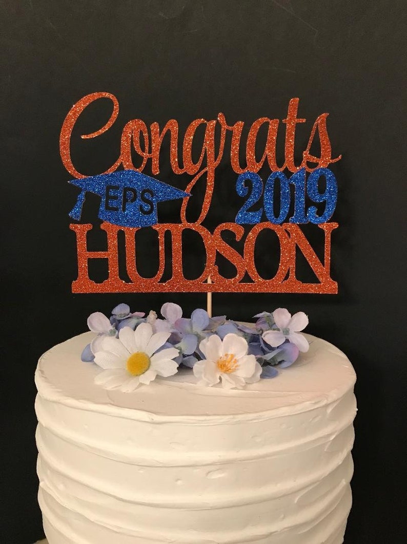 Any Name Graduation Cake Topper Personalized Graduation
