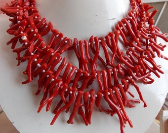 Red Coral Natural Pulido Rough Stick Branches/Loose Raw Stone/Mediterranean Sea Bead/Wholesaler Supplies/30X3To7X3MM Approx/BK(CR1)