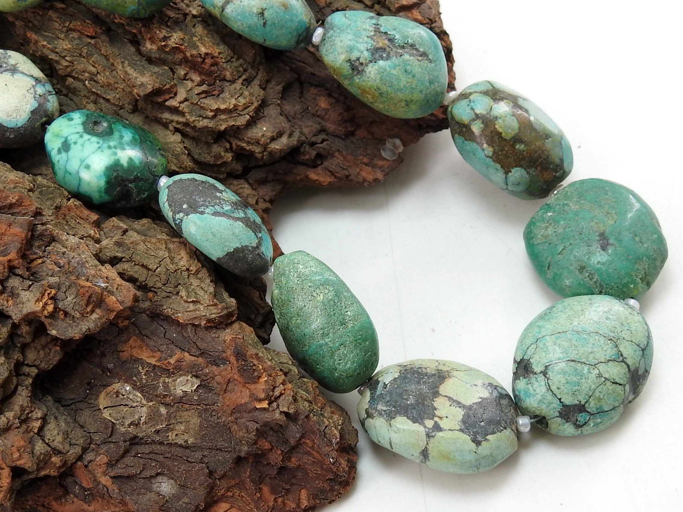 Tibetan Turquoise Smooth Oval Shape Tumble Nuggets/handmade - Etsy