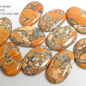 Malingano-jaspis gladde cabochons Veel/één kant gepolijst/handgemaakt losse steen/voor het maken van sieraden/groothandel/benodigdheden/PME-C3