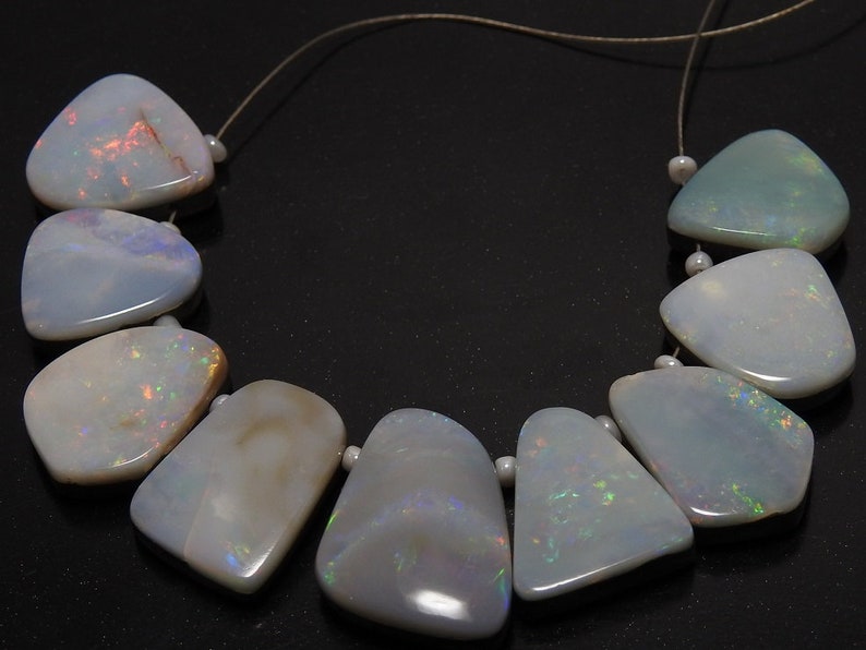 Australian Opal Doublet 1.Strand 9 Pieces Smooth Fancy Shape Briolettes Finest Quality 100/% Natural Wholesale Price New Arrival