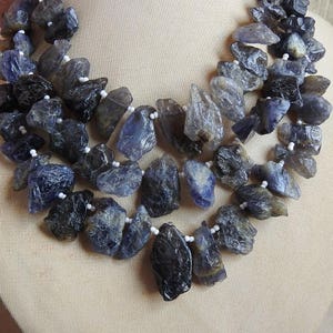 Iolite Natural Polished Rough Briolette/10Inches 20To10MM Long/Wholesaler/Supplies/R5