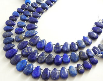ラピスラズリ スムース ティアドロップ 8インチ ストランド 12x9