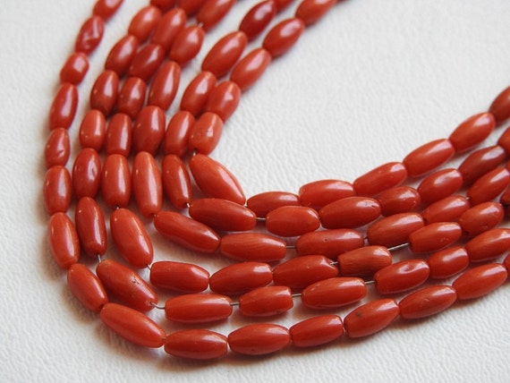 Bracelet Fil Rouge et Tube de Corail Rouge - Création Corse