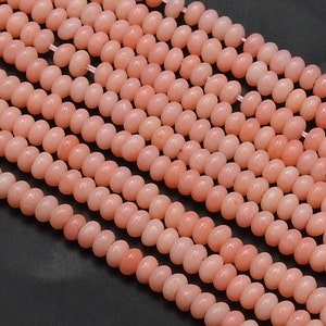 Pink Coral Smooth Rondell Bead For Making Jewelry 16Inch 3MM Approx Wholesaler Supplies BK-CR2