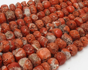 Perline Rotonde Sciolte Di Corallo Rosso Di Alta Qualà In Pietra - Foto 7