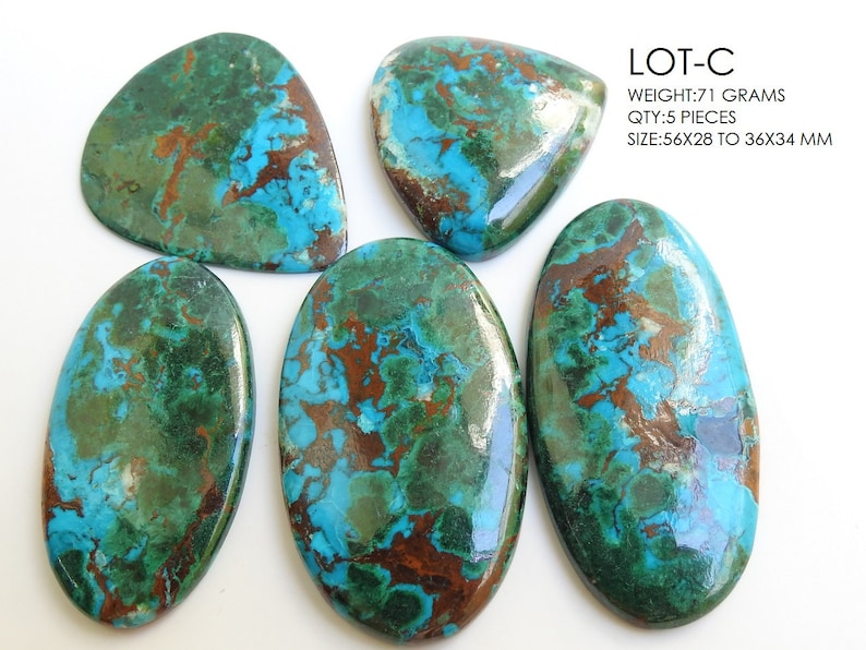 Details about   Natural Azurite In Malachite Smooth Cab Handmade Loose Gemstone Wholesale Lot 