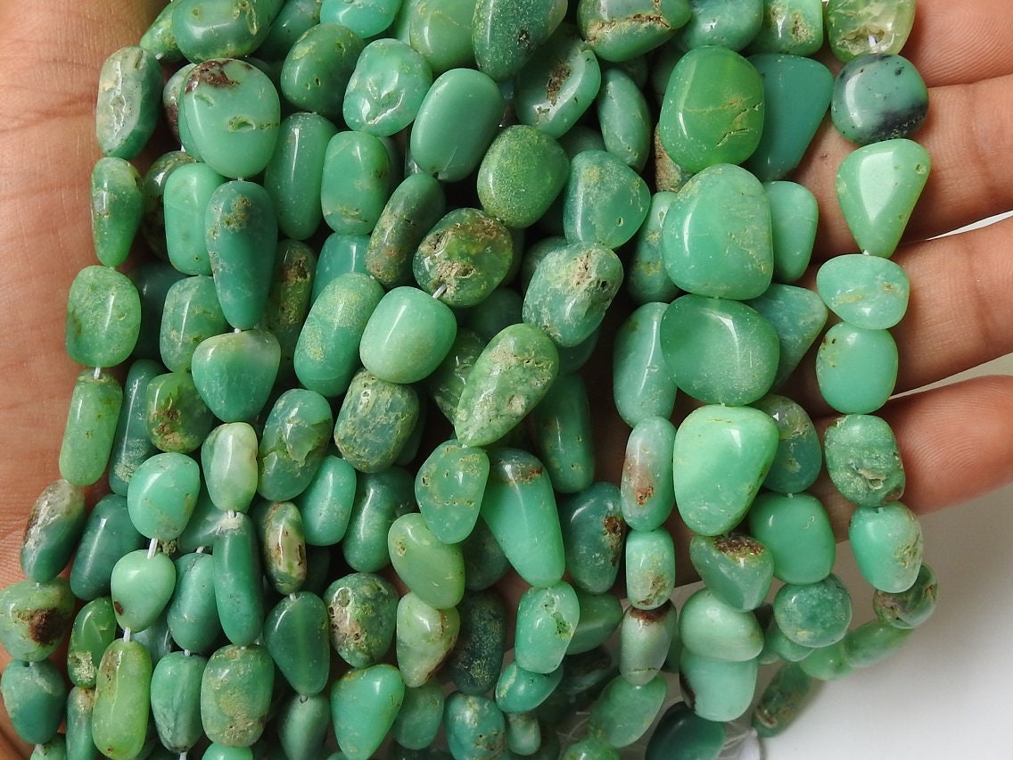 AAA Chrysoprase Natural Gemstone Rondelle Shape Beads 18 Long