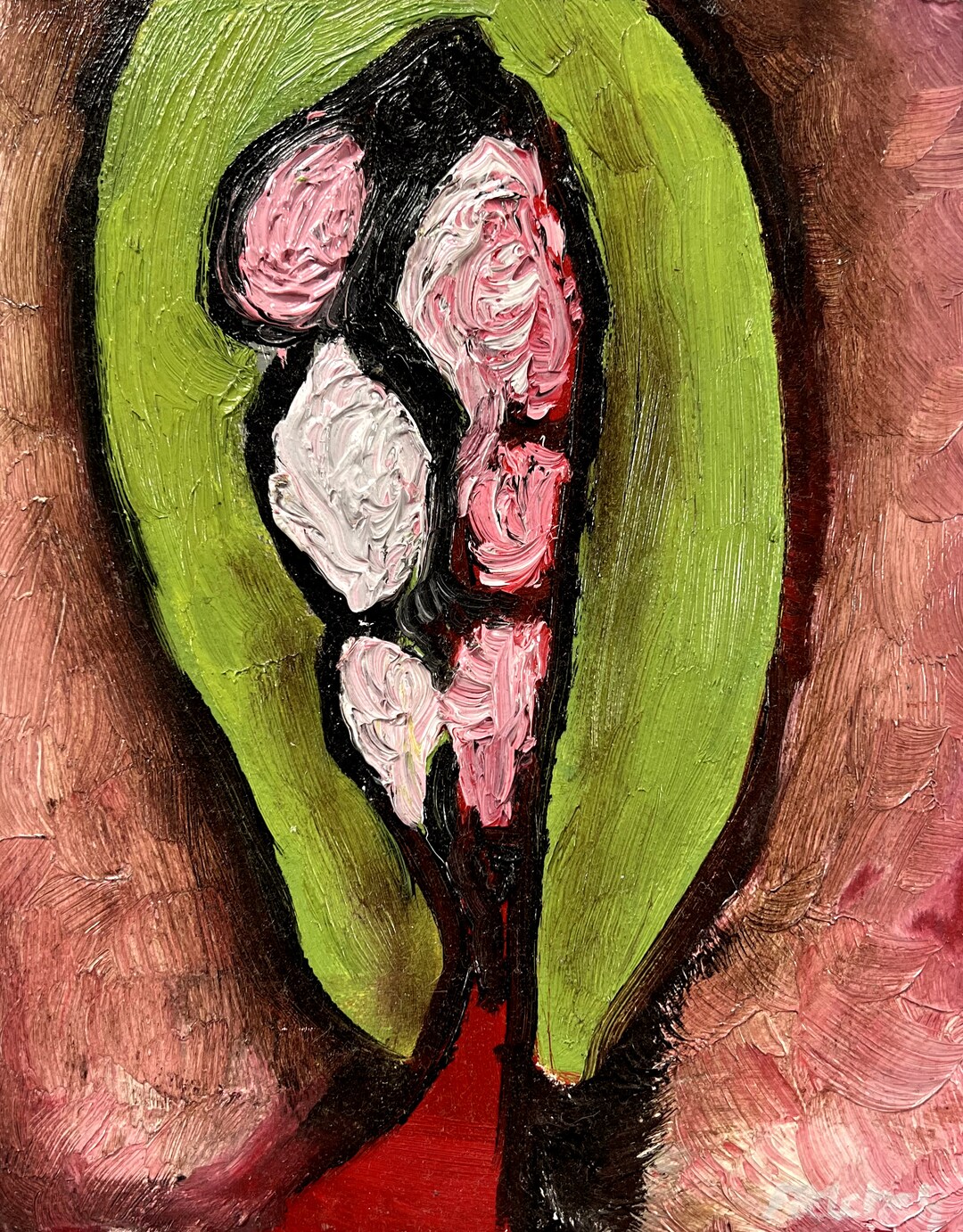 Abstract Yoni Painting Beautiful Original Yoni Vulva Oil Etsy