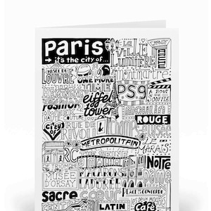 Paris Greetings Card | J’adore la carte d’anniversaire de Paris