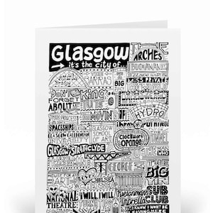 Glasgow Greetings Card Scottish Birthday Gifts