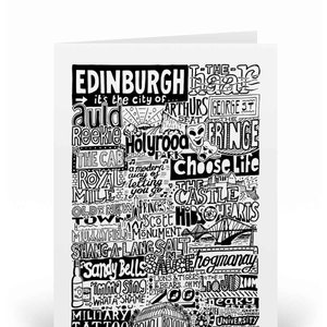 Biglietto di auguri di Edimburgo Regali di compleanno scozzesi