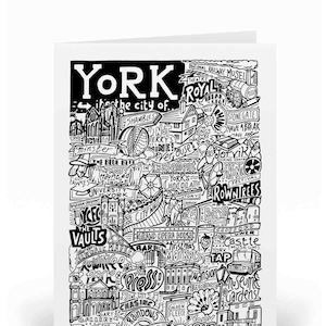 Cartão de Saudações de York | Presentes de Aniversário de York
