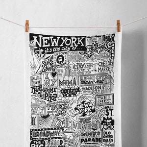 New York Tea Towel | I Love NYC Gifts | Travel Vacation Gifts | Gift for Cooks