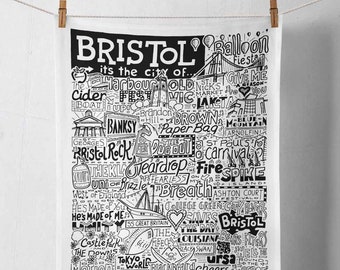 Bristol Tea Towel | Bristol Gift | New Home Gifts | Gifts for Foodie