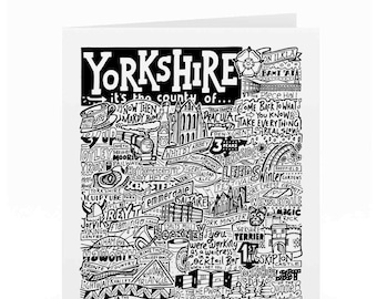 Yorkshire Greetings Card | I Love Yorkshire Birthday Gifts