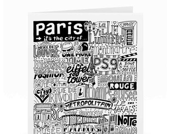 Paris Greetings Card | J’adore la carte d’anniversaire de Paris