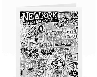 New York Greetings Card NYC Cadeaux d’anniversaire