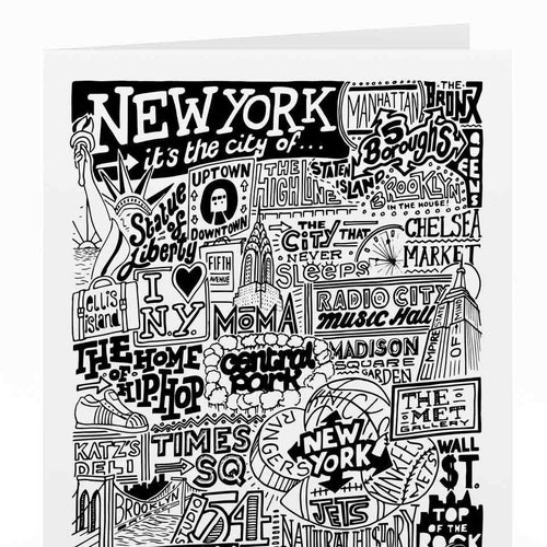 New York Greetings Card NYC Birthday Gifts Etsy