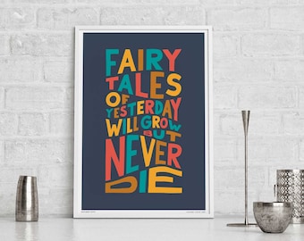 The Show Must Go On Lyric Kunstdruck: 90er Jahre Musik Poster