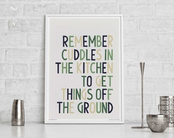 Mardy Bum Song Lyric Wall Art Print | Love Song Quote Poster | UK Indie Music Print | Kitchen Wall Art