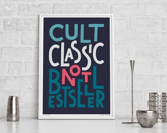 UK Hip Hop Lyric Art Print: Bold Typography