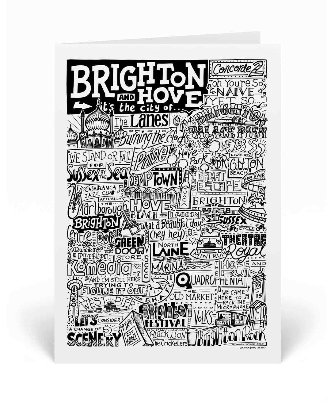 Brighton Greetings Card Brighton & Hove Birthday Gifts Etsy UK
