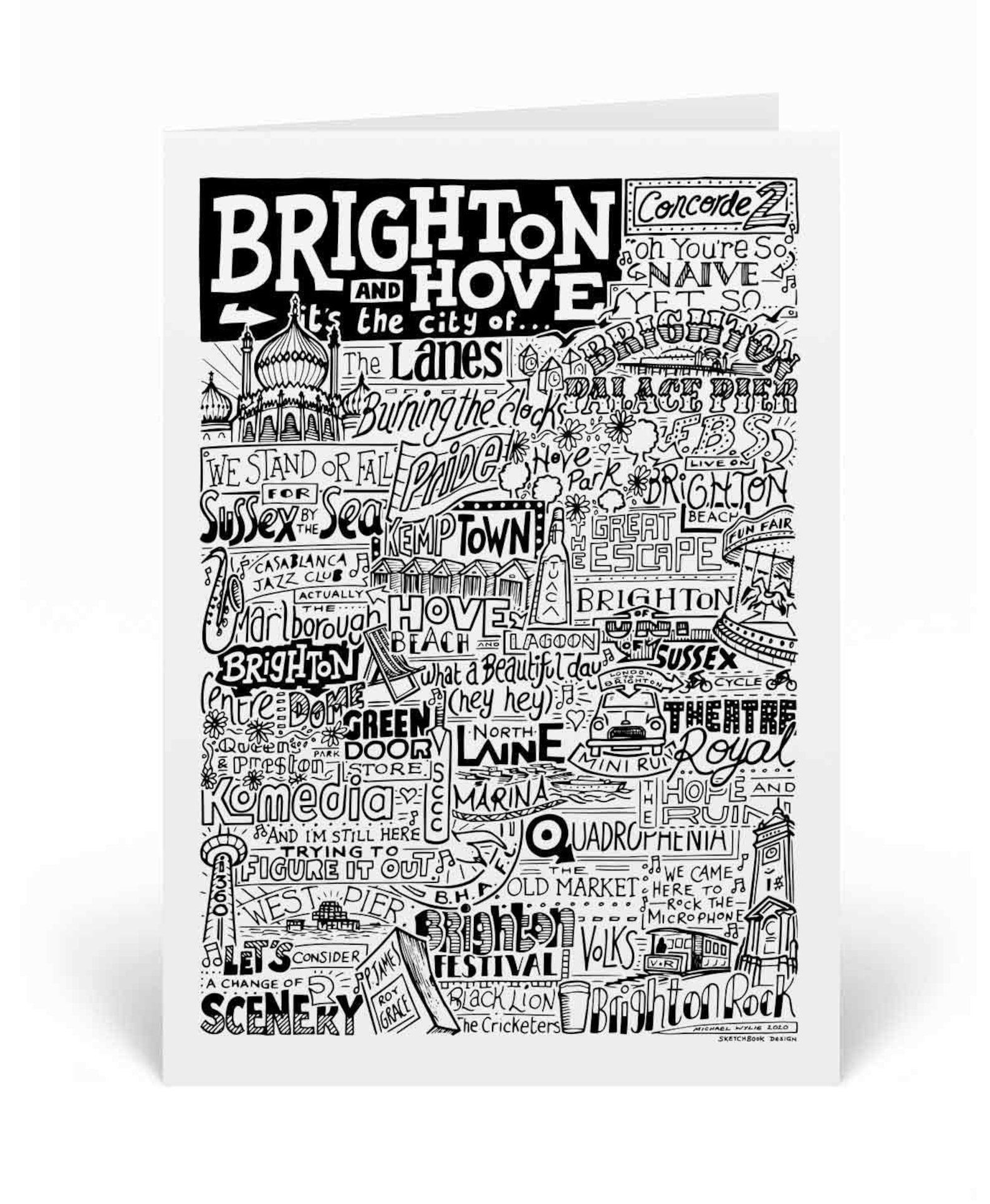 Brighton Greetings Card Brighton & Hove Birthday Gifts Etsy