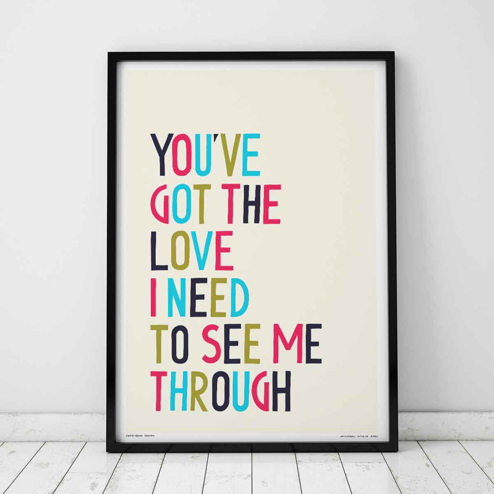 You've Got The Love Print Song Lyric Quote Poster Etsy You've Got The Love Print Song Lyric Quote Poster Etsy