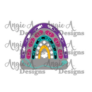 Nurse Boho Rainbow SVG - Zindee