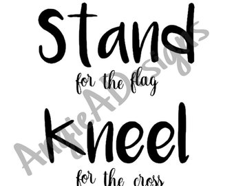 Stand and Kneel - SVG