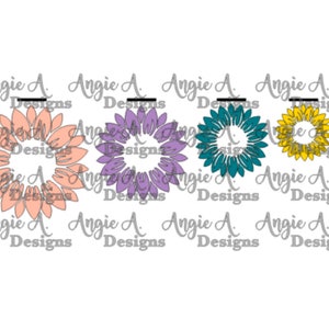 Sunflower Petals SVG - Zindee - 1.5&quot;, 2&quot;, 2.5&quot;, 3&quot; acrylics