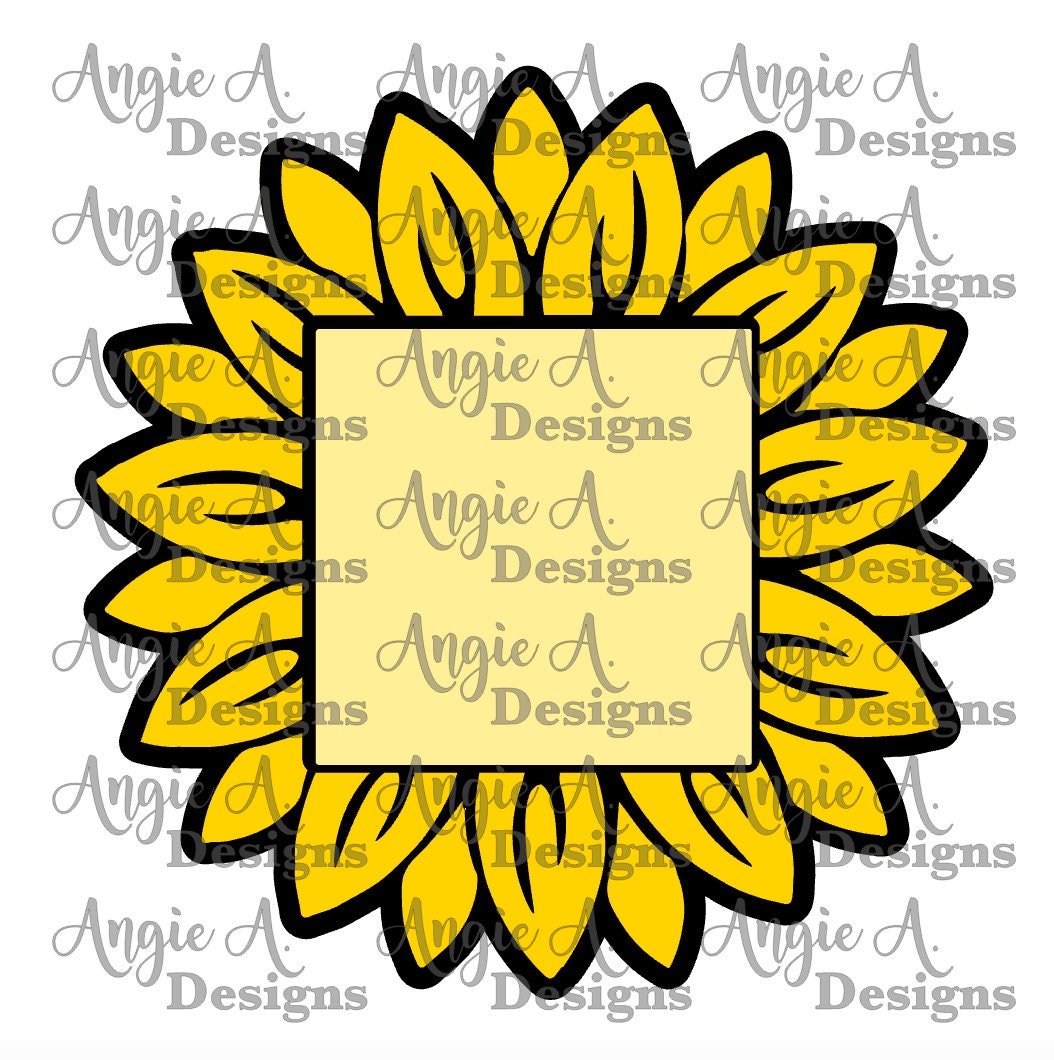Sunflower (petals ONLY) Sticky Note Holder SVG - Zindee - Etsy