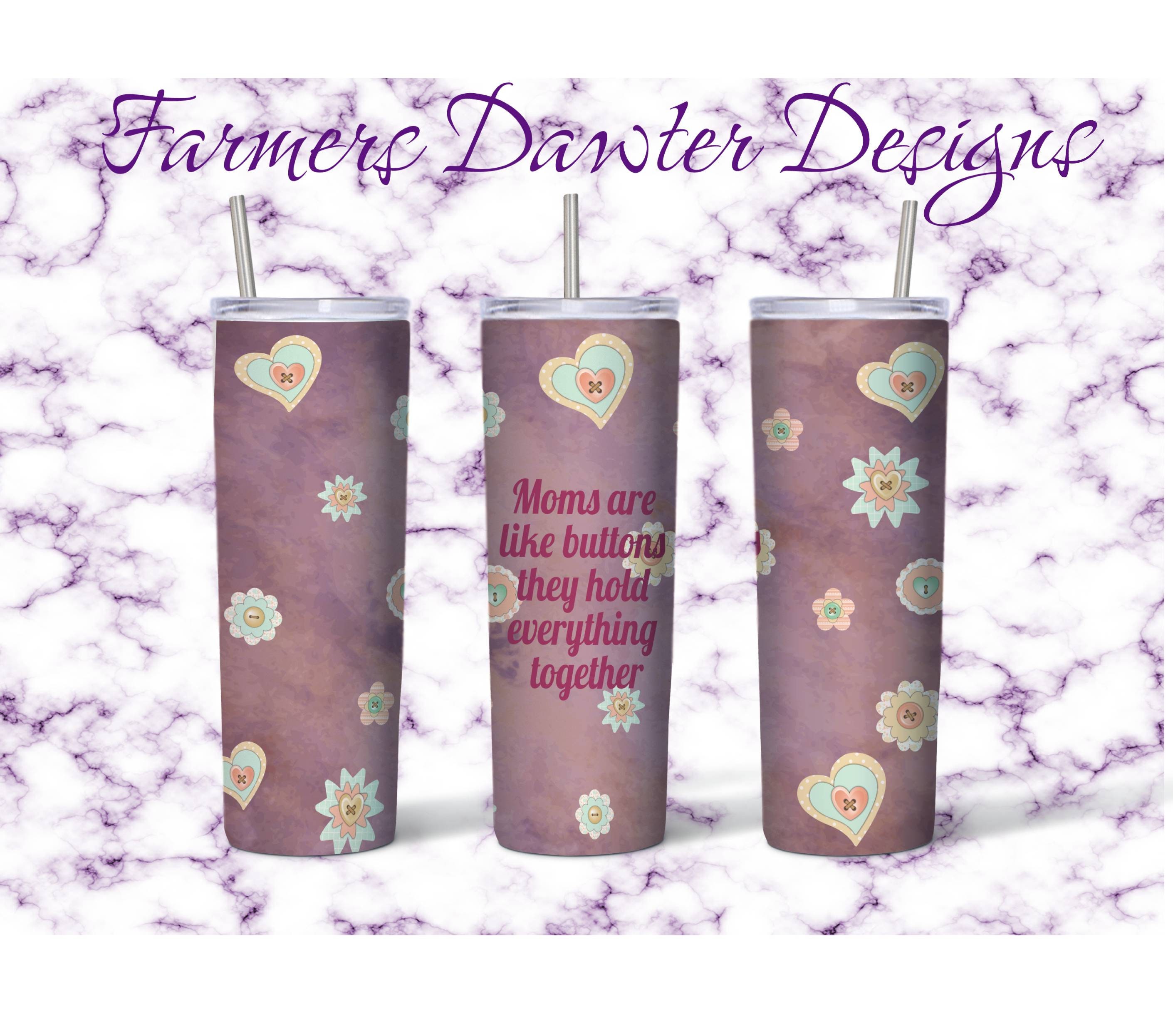 Mom Are Like Buttons Sublimation Wrap Graphic by Farmers Dawter