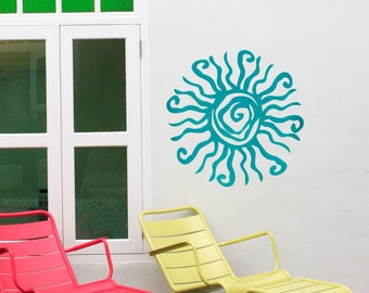 Whimsical Wacky Metal Sun Pool Sign {Indoor/Outdoor} Spring & Summer Pool Deck and Patio Décor