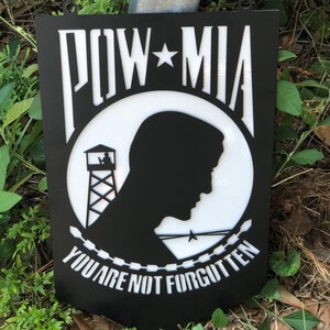 Bandera de jardín de prisioneros de guerra y desaparecidos en combate, regalo militar, lista para enviar