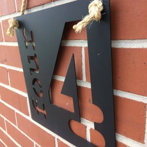 Señales de número de metal :Indoor/Outdoor-Personalized Home Decor