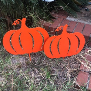 Estaca de calabaza para jardín, decoración de otoño, decoración de Halloween, cosecha, Acción de Gracias, regalo para anfitriona
