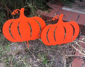 Pumpkin Yard Stake, Fall Decor, Halloween Decor, Harvest, Thanksgiving, Hostess Gift