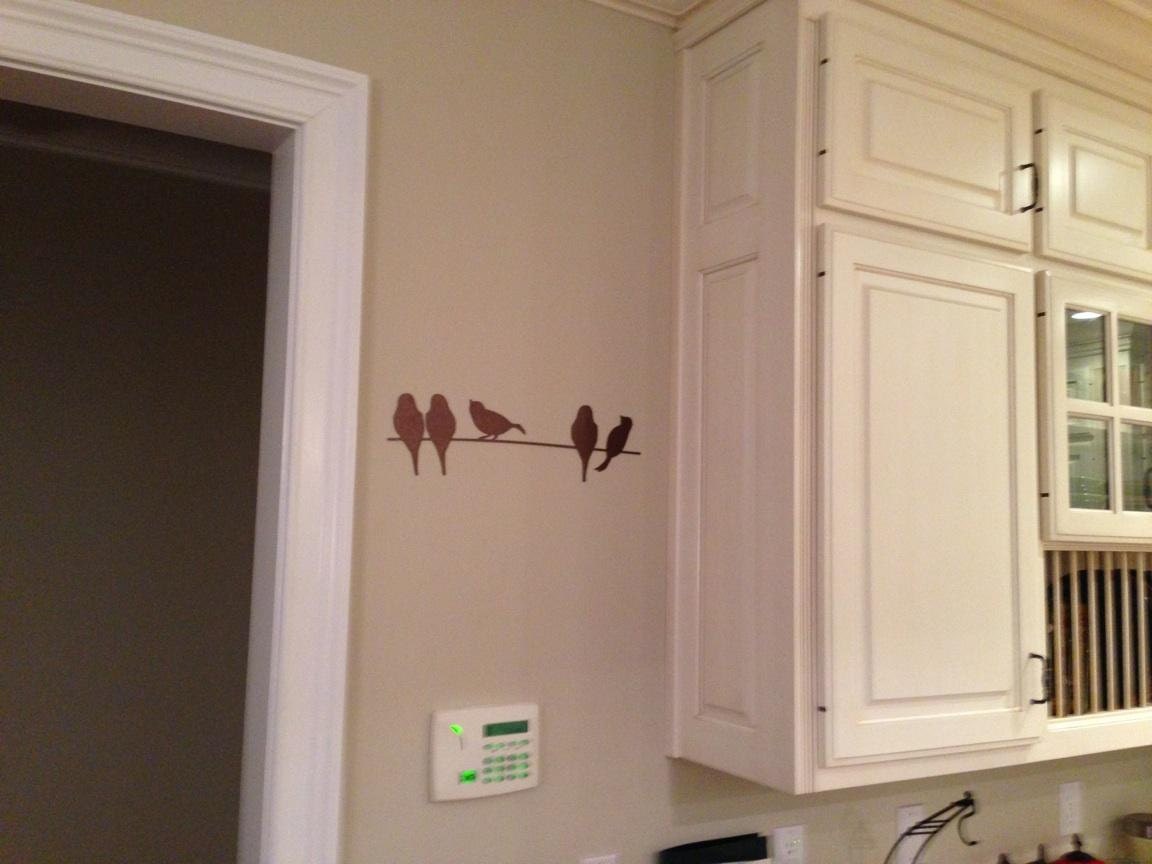 Birds On A Wire Metal Wall Art in Black Etsy