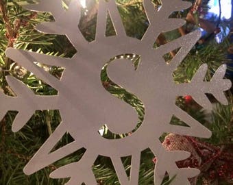 Metal Snowflake Ornament, Christmas Gift, Christmas Decor, Tree Decor, Secret Santa, Teacher Gift, Personalized GiftPersonalized Home Decor