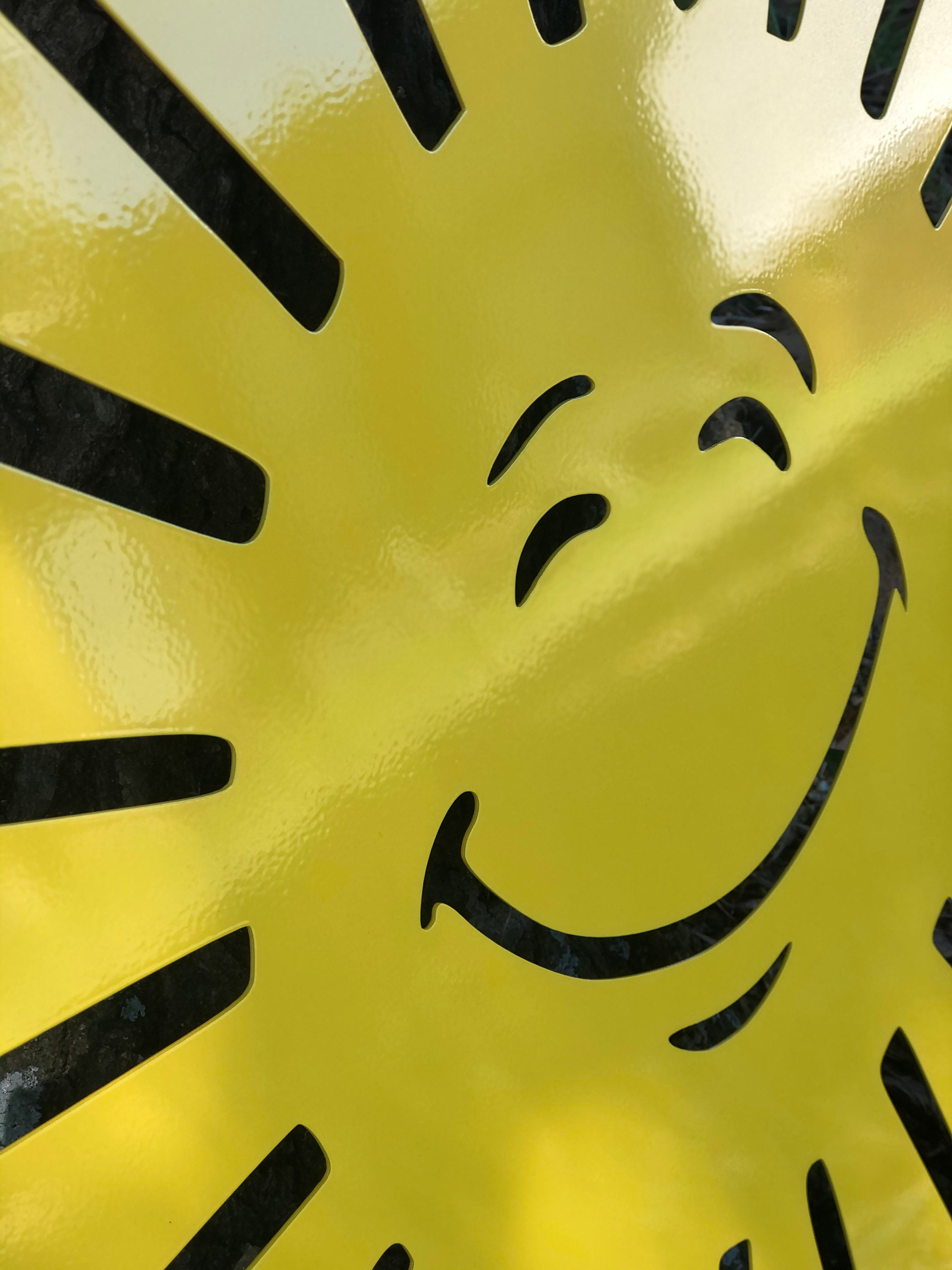 Sun Happy Sign Metal Happy Sun Pool Sign LARGE {indoor/outdoor}, Spring, Summer, Pool ...