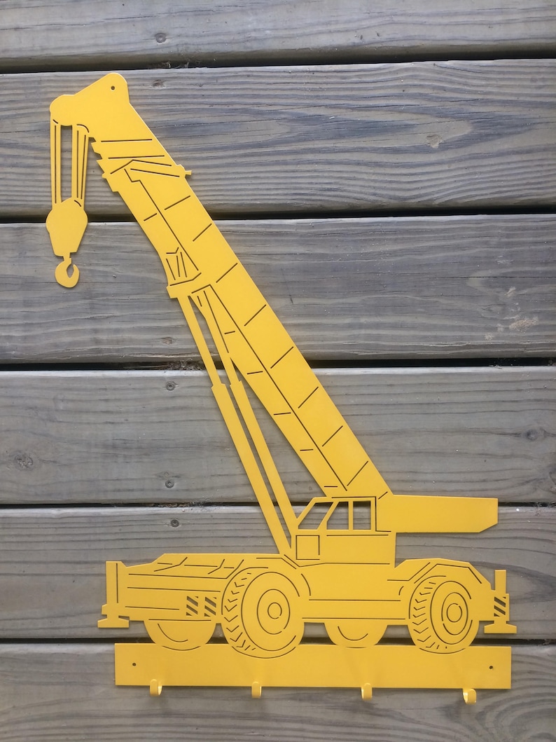 Construction Crane Truck Wall Hook Christmas Gift Etsy