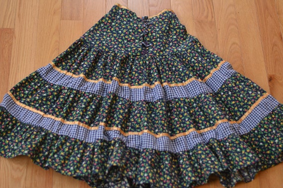 Vintage 70s Gunne Sax Prairie Skirt Jessica's Gunn