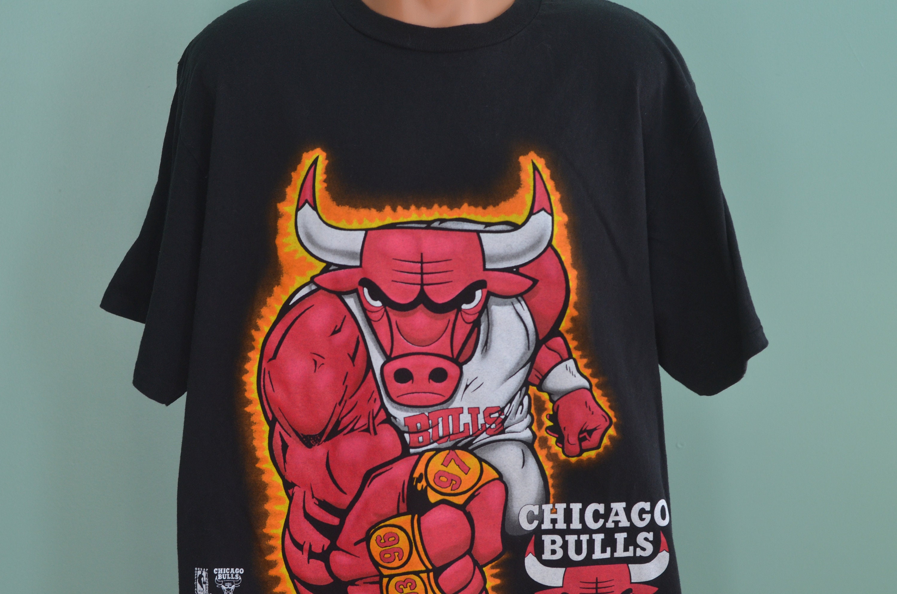 90s T-Shirt Chicago Bulls Basketball Basketball 1997 NBA | Etsy