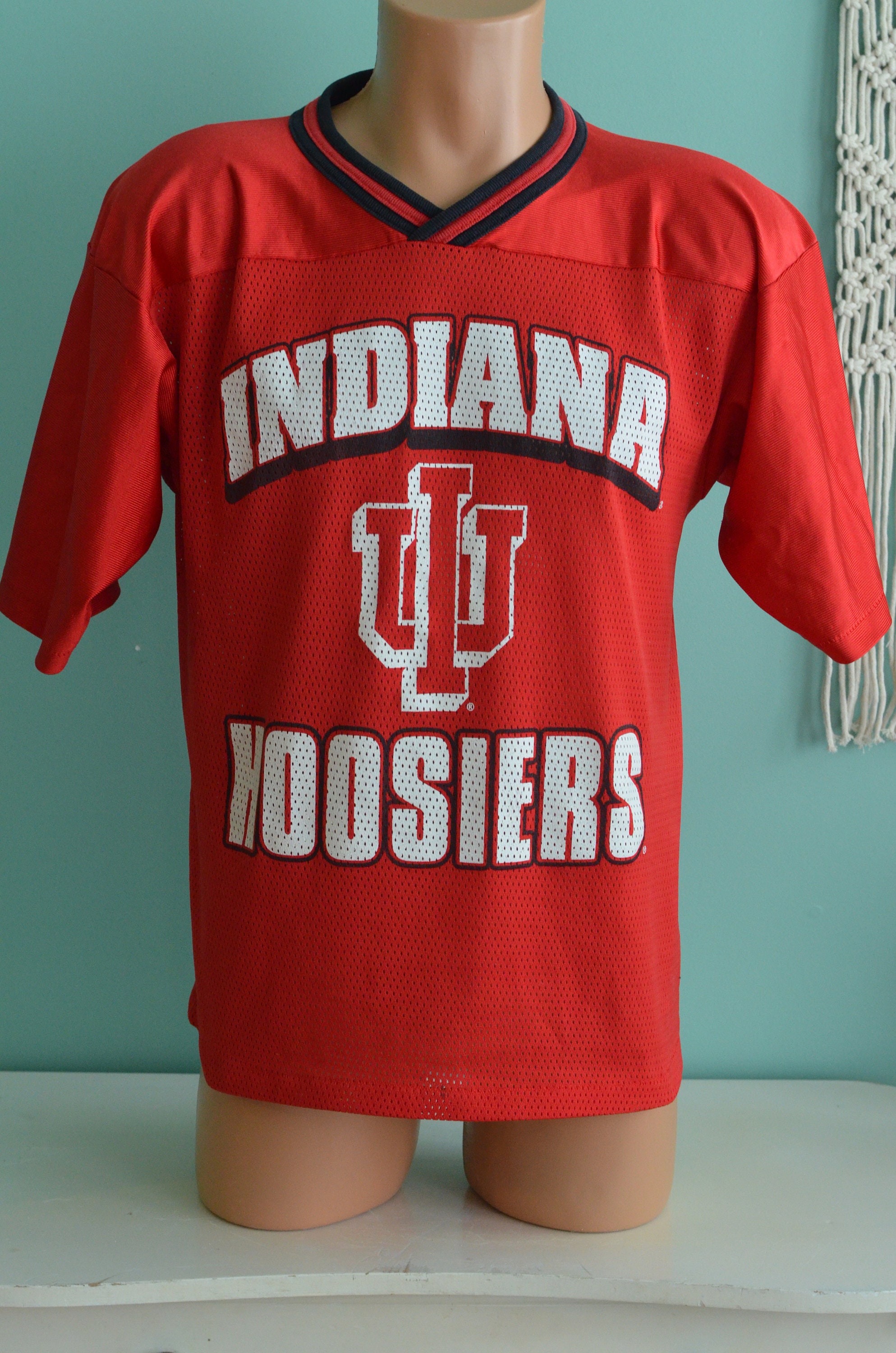 Vintage jaren '90 Football Jersey Indiana University IU Etsy
