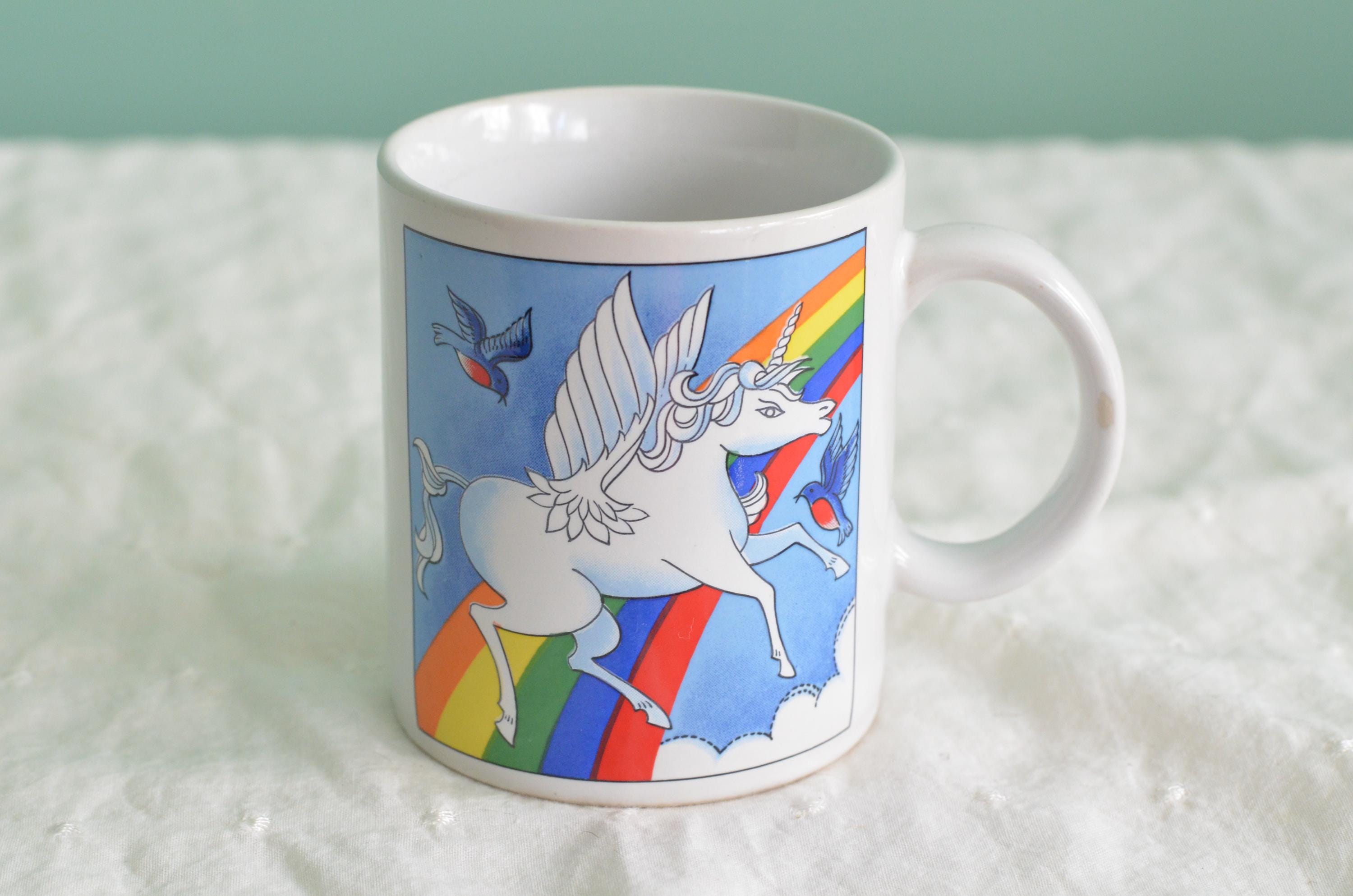 Vintage Unicorn Mug 1980s - Etsy